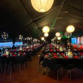 a group of people in a room