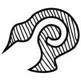 a close up of a logo
